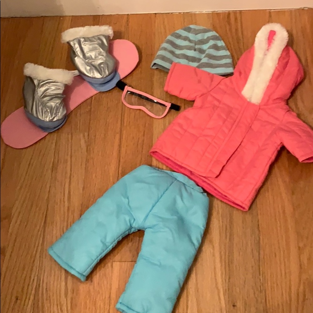 American Girl Doll Snowbarder outfit Set